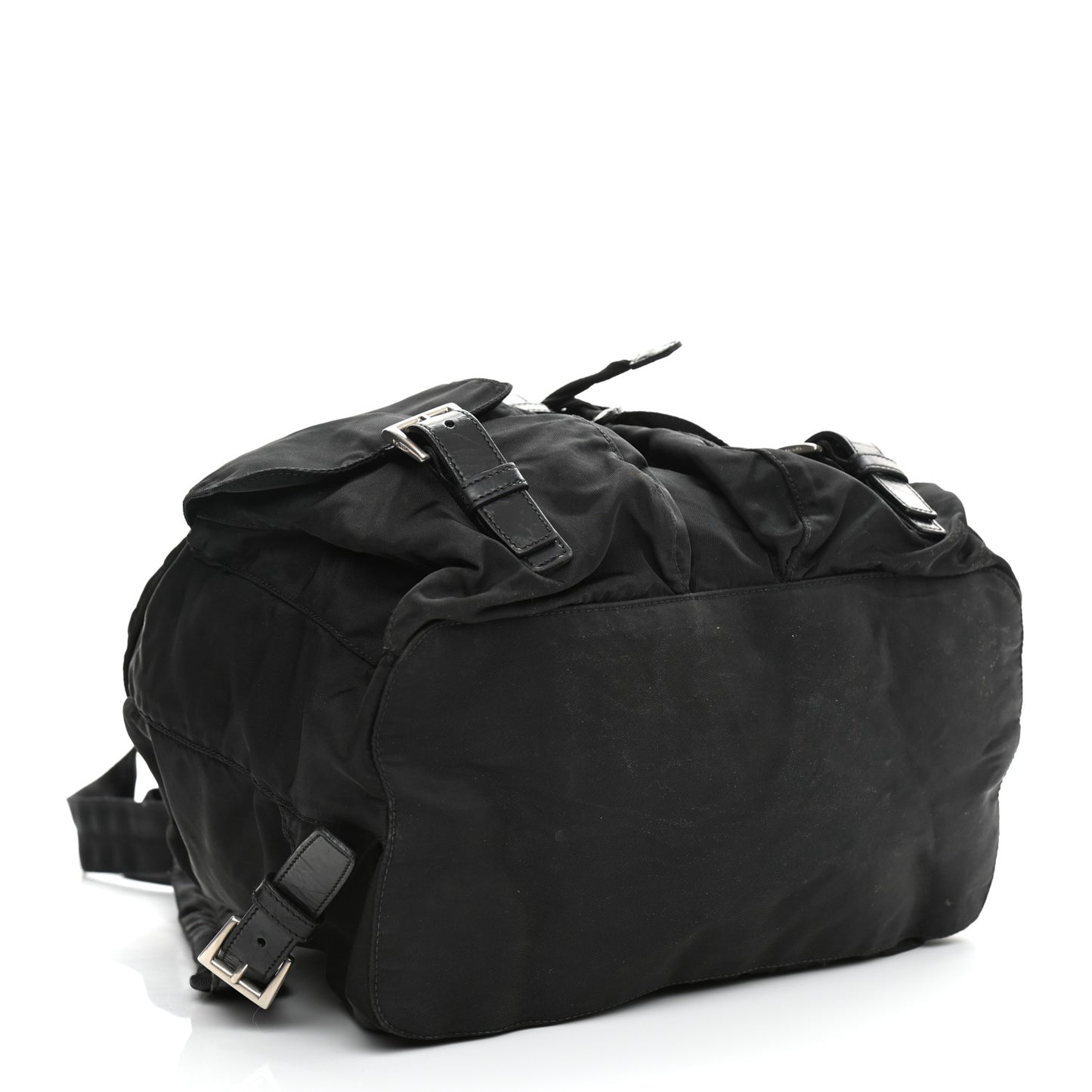 Tessuto Nylon Saffiano Medium Backpack Black