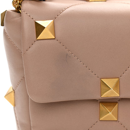 Valentino Garavani Nappa Large Roman Stud Shoulder Bag Rose Cannelle 10 of 11