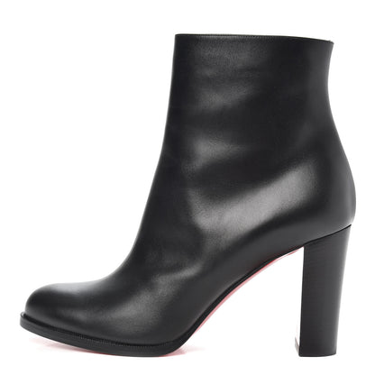 Christian Louboutin Calfskin Adox 85 Ankle Boots 37.5 Black 1 of 7