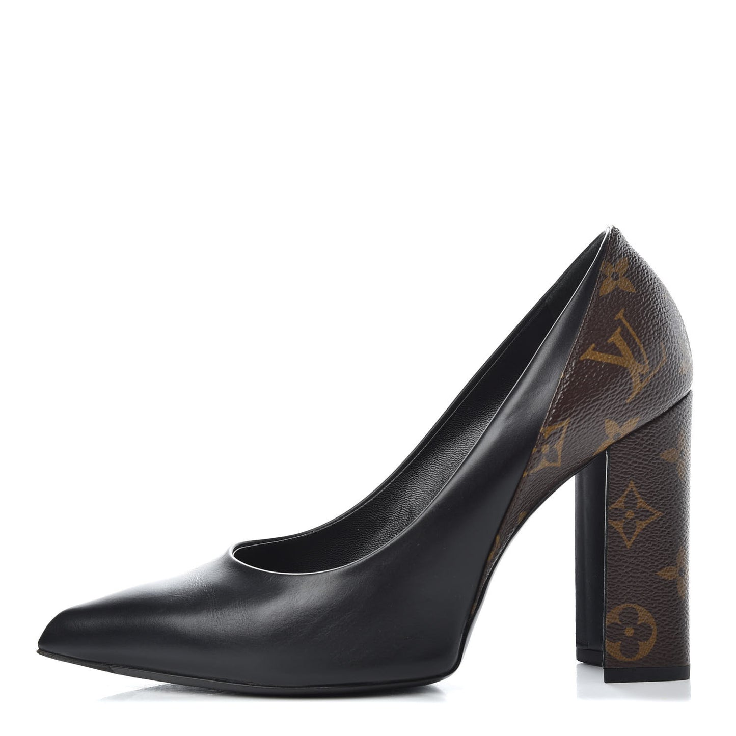 Calfskin Monogram Matchmake Pumps 37.5 Black