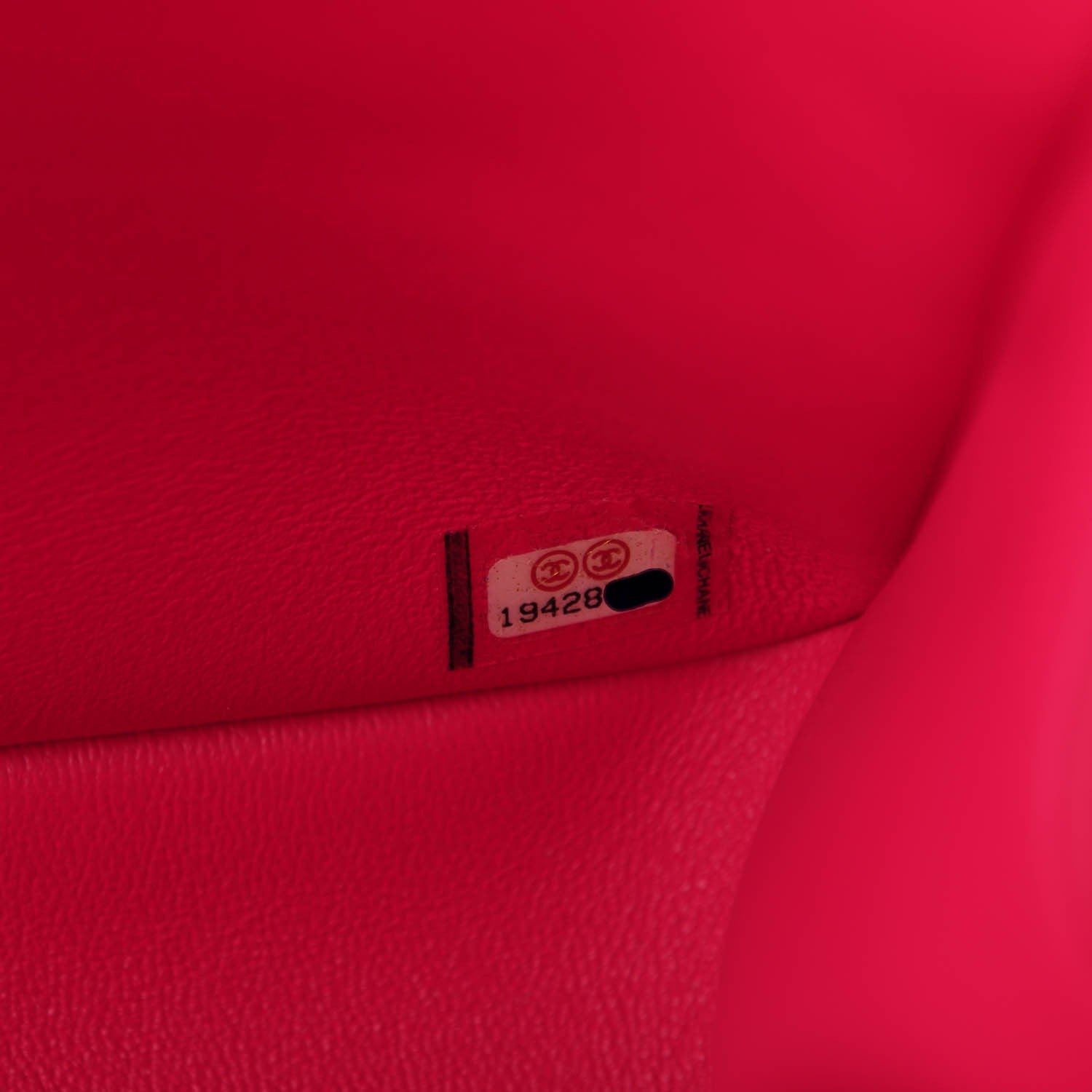 Chanel Lambskin Quilted Jumbo Double Flap Dark Pink 8 of 8