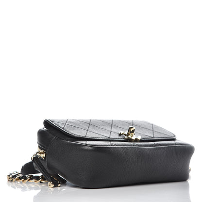 Chanel Calfskin Stitched Casual Trip Waist Bag Black 4 of 11