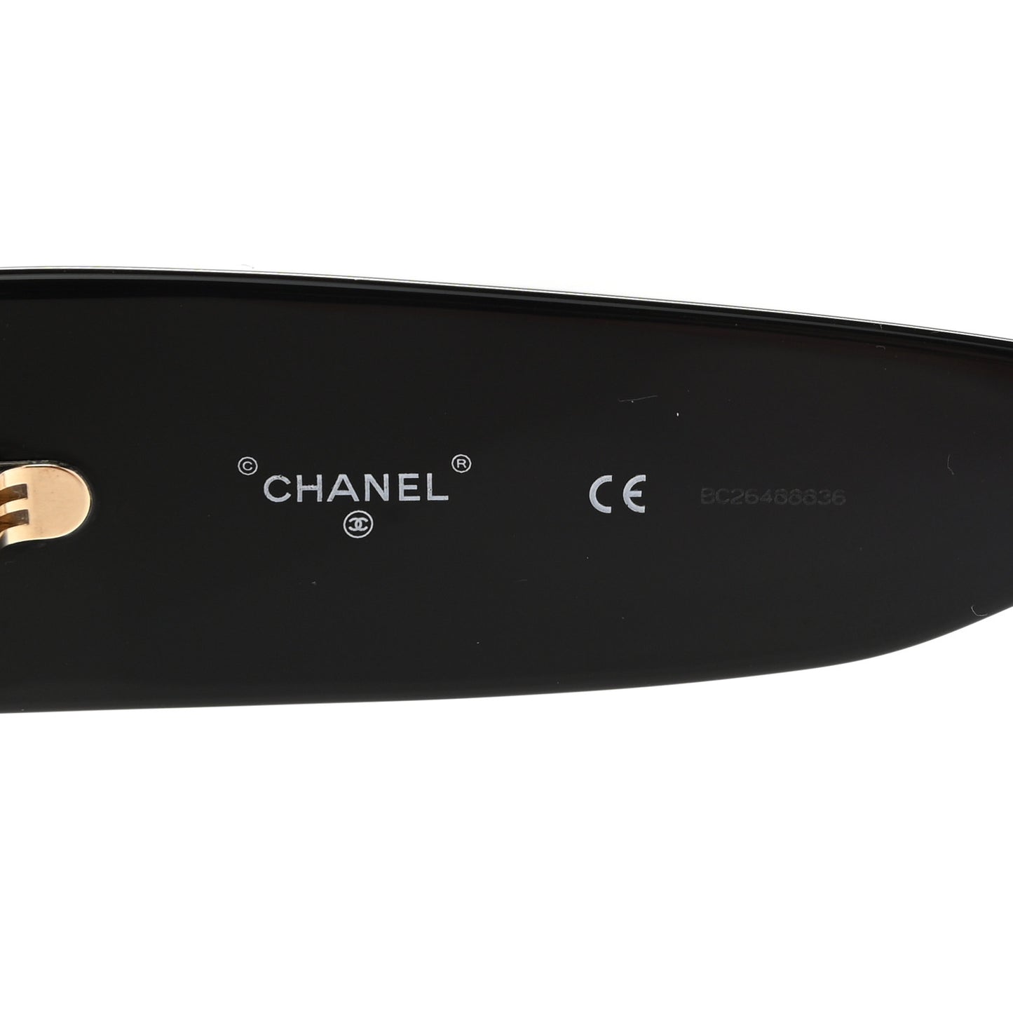 Acetate Quilted CC Pilot Sunglasses 71465 Black