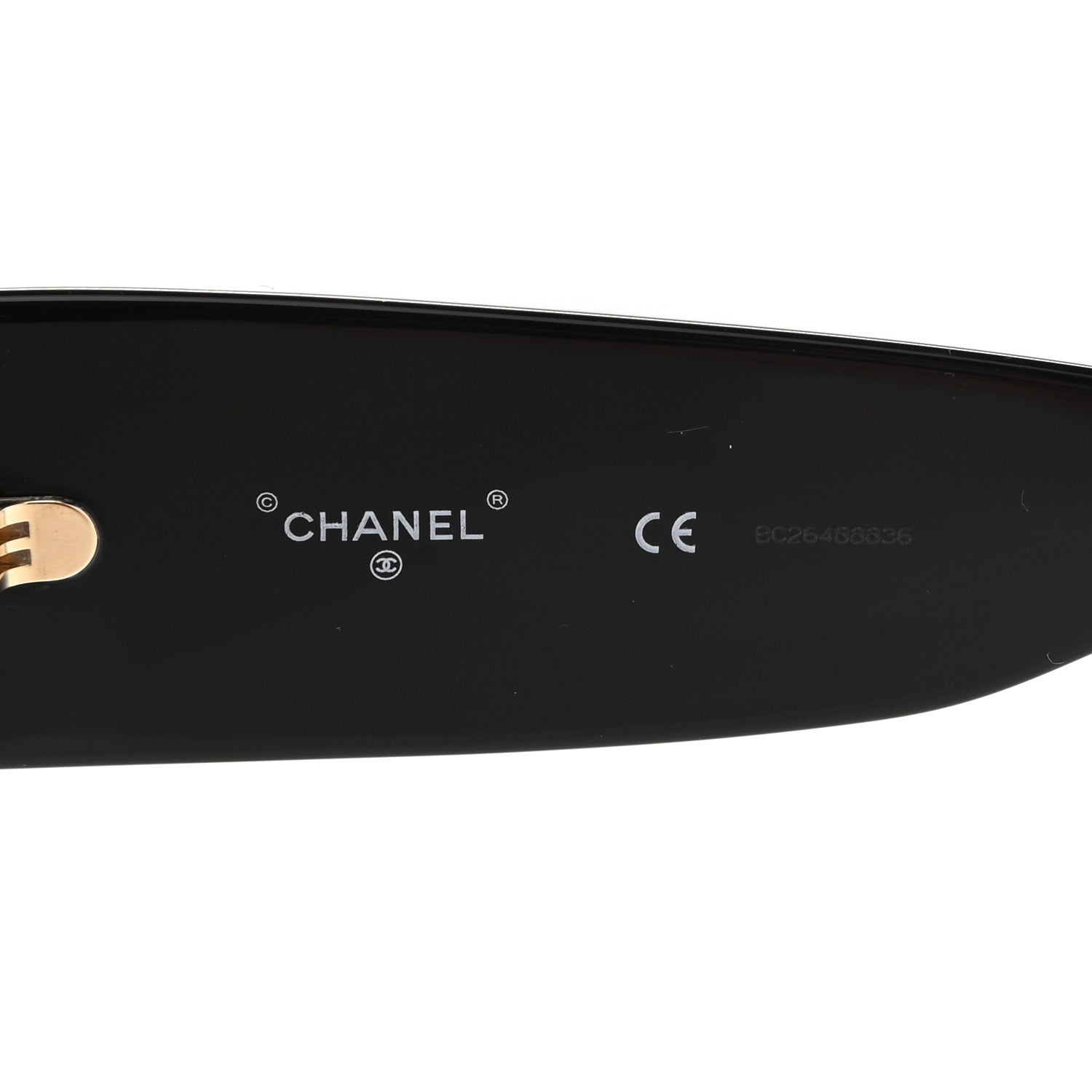 Chanel Acetate Quilted CC Pilot Sunglasses 71465 Black 1 of 8