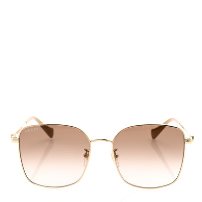 Gucci Square Frame GG1146SK Sunglasses Gold 2 of 8