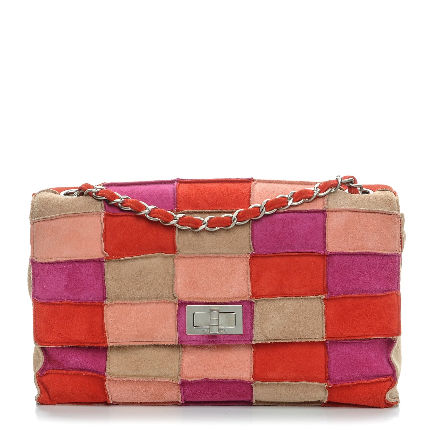 Suede Patchwork Medium Mademoiselle Flap Multicolor