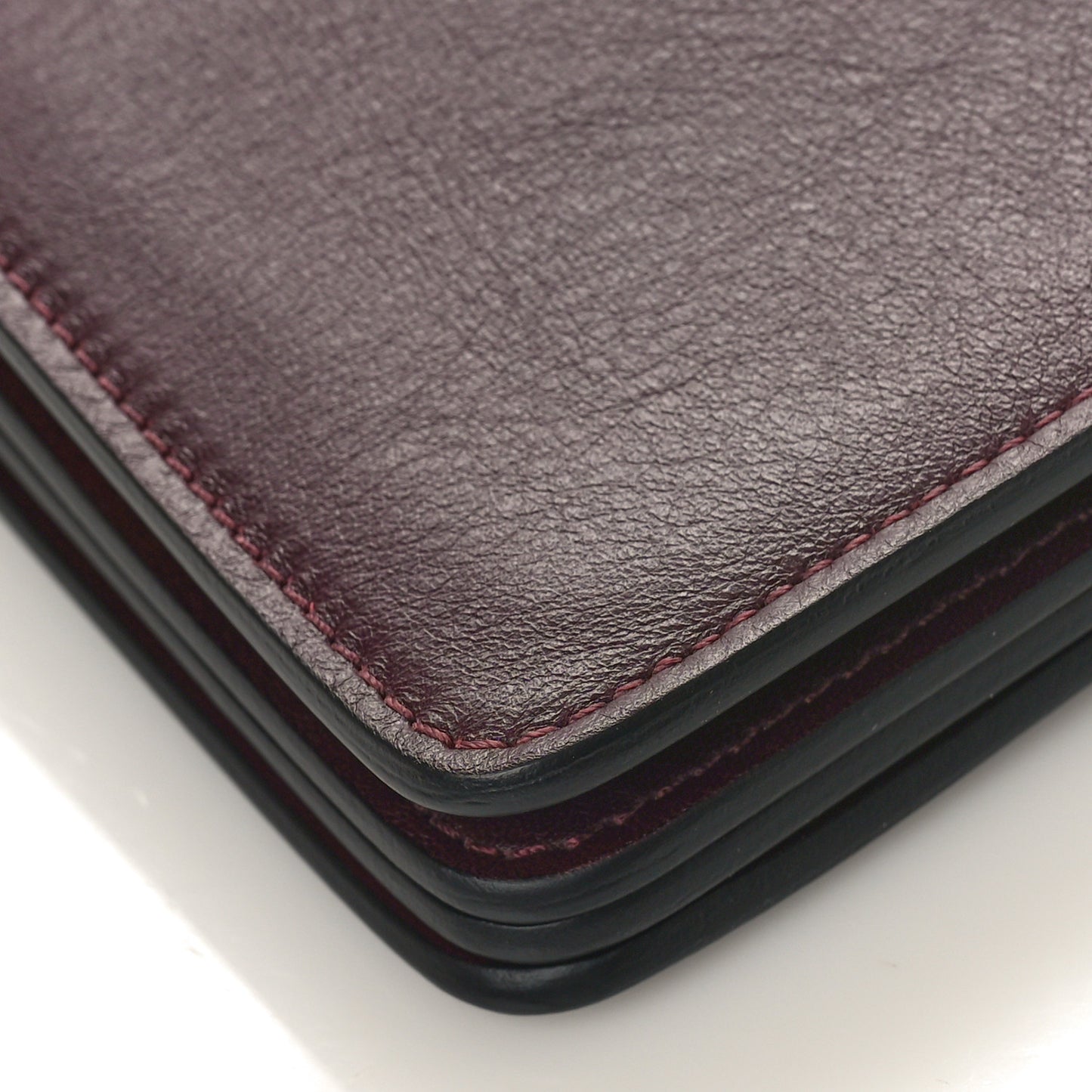 Suede Calfskin Medium Faye Shoulder Bag Dark Purple