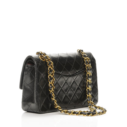 Chanel Lambskin Quilted Small Double Flap Black 3 of 7