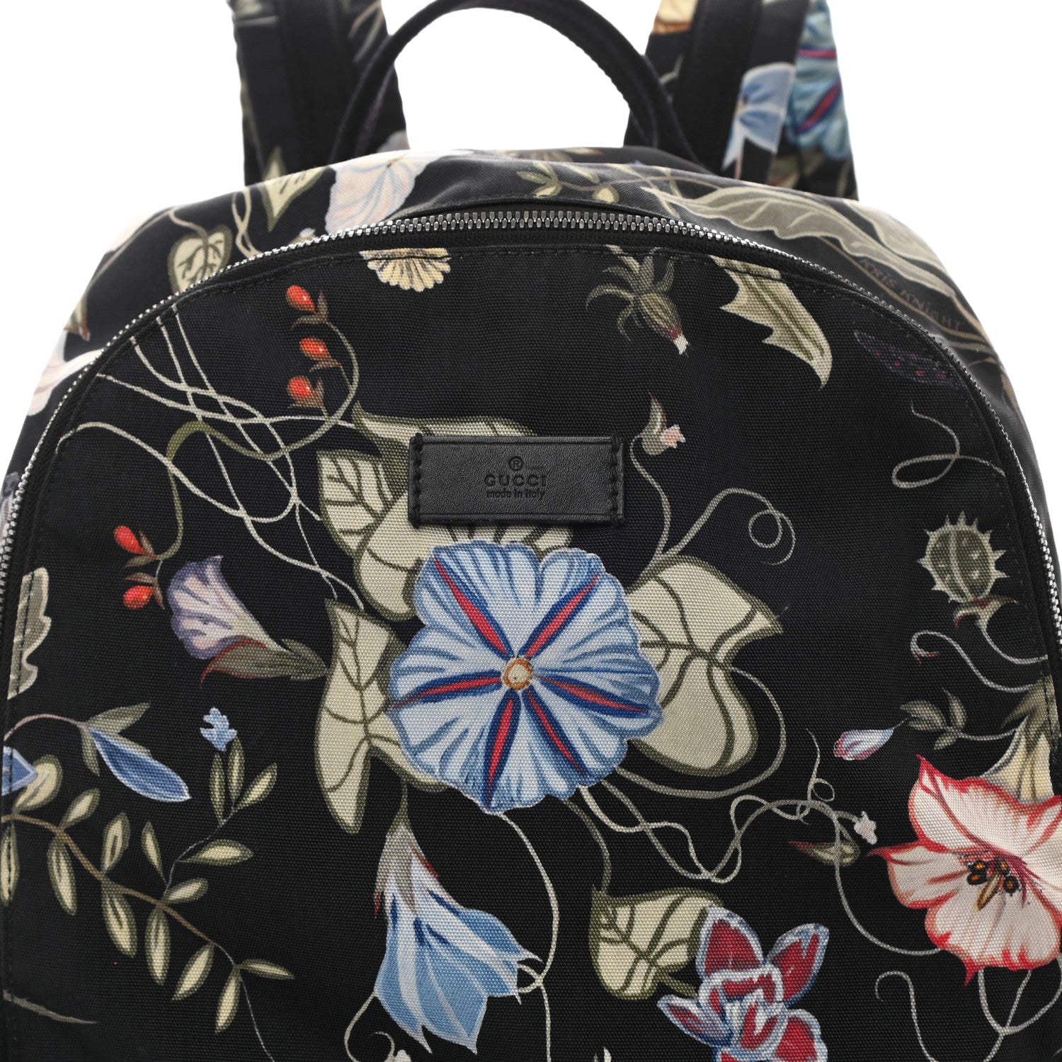 Gucci Canvas D-Active Flora Floral Knight Backpack Black 8 of 13