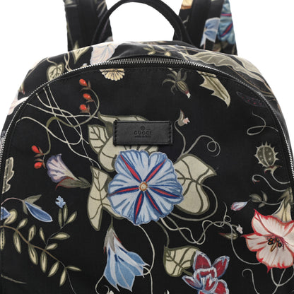 Gucci Canvas D-Active Flora Floral Knight Backpack Black 8 of 13