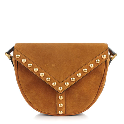 Saint Laurent Suede Y Studs Satchel Light Ochre 1 of 8