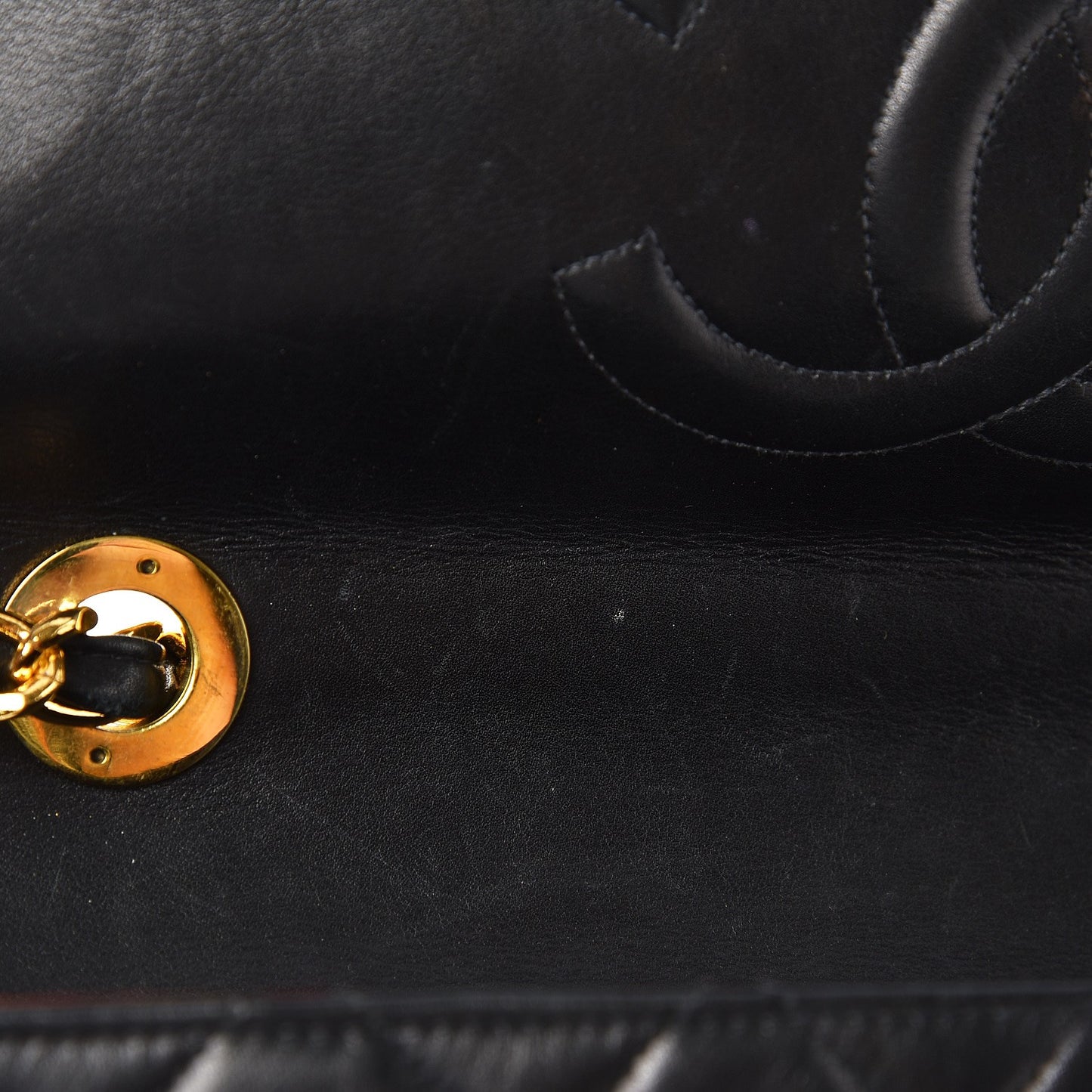 CHANEL Lambskin Quilted XL Jumbo Single Flap Black