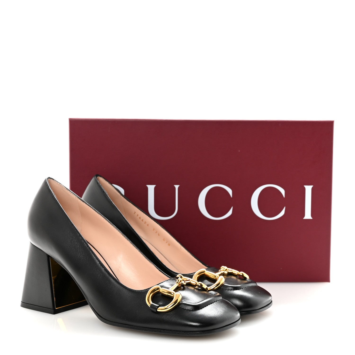 Gucci Malaga Kid Horsebit 75mm Pumps 37.5 Black 10 of 10