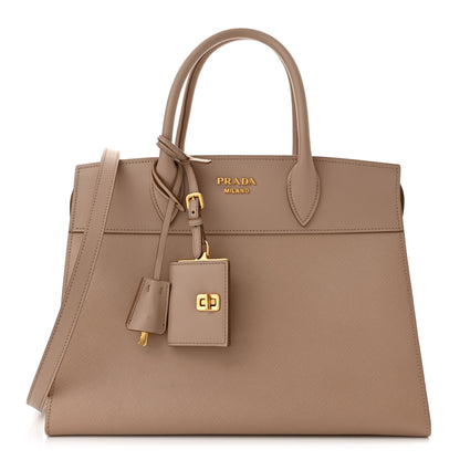 Prada Saffiano City Calfskin Medium Esplanade Cammeo 1 of 11