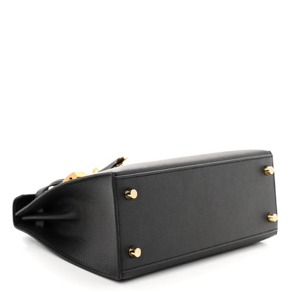 Hermes Epsom Kelly Sellier 25 Black 5 of 11