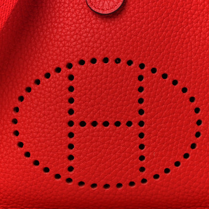 Hermes Taurillon Clemence Evelyne TPM Rouge Tomate 7 of 10