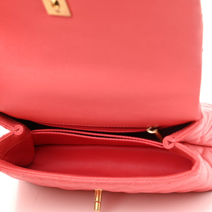 Chanel Caviar Lizard Embossed Quilted Mini Coco Handle Flap Pink 5 of 15