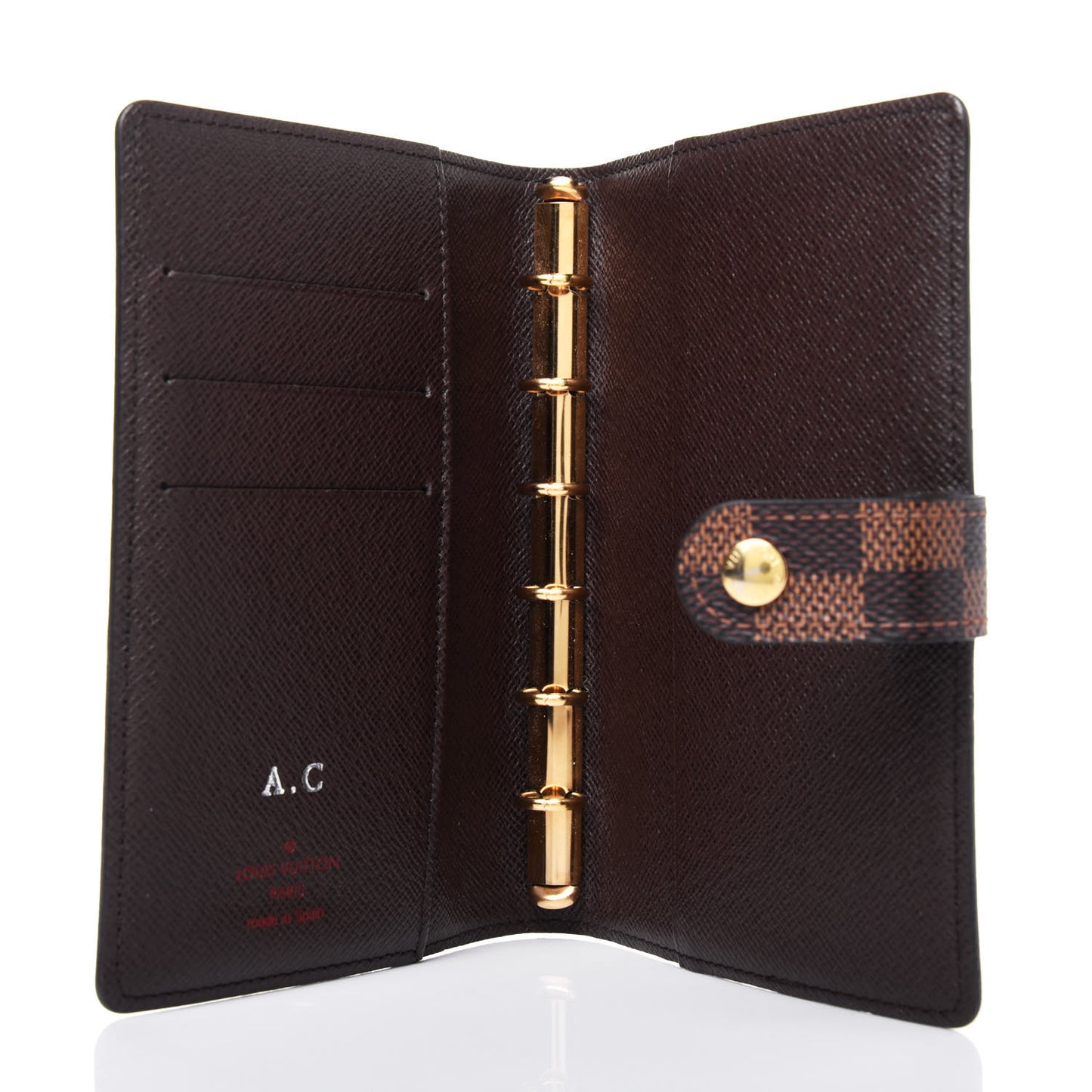Damier Ebene Small Ring Agenda Cover