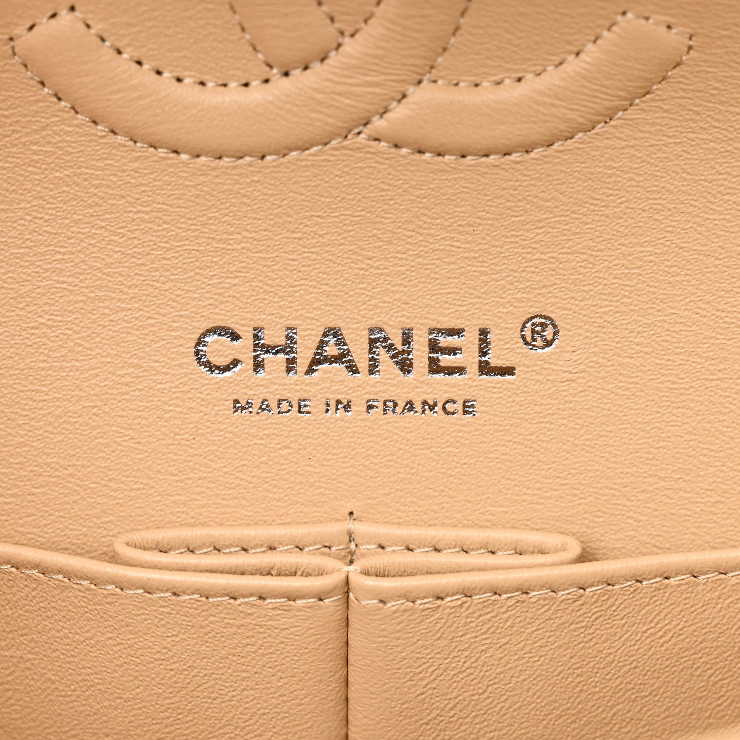 Chanel Caviar Quilted Medium Double Flap Beige 6 of 11