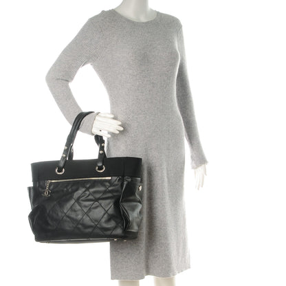 Chanel Coated Canvas Large Paris Biarritz Tote Black 2 of 10