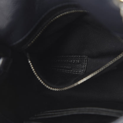 Saint Laurent Crinkled Calfskin Matelasse Monogram Niki Chain Wallet Deep Marine 6 of 10
