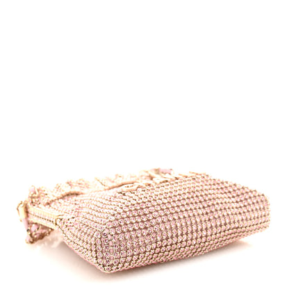 Chanel Crystal Embellished Metallic Lambskin Mini Chanel 22 Light Pink 5 of 11