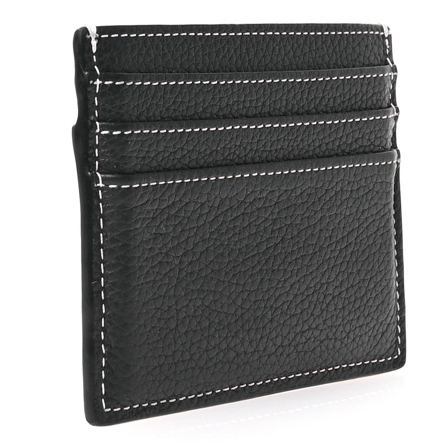 Christian Dior Grained Calfskin Saddle Card Holder Black 3 of 9