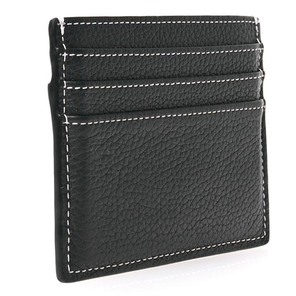 Christian Dior Grained Calfskin Saddle Card Holder Black 3 of 9