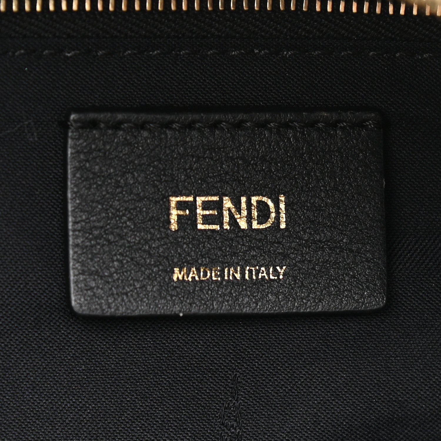 Fendi Nappa FF 1974 Embossed Small Boston Black 6 of 9