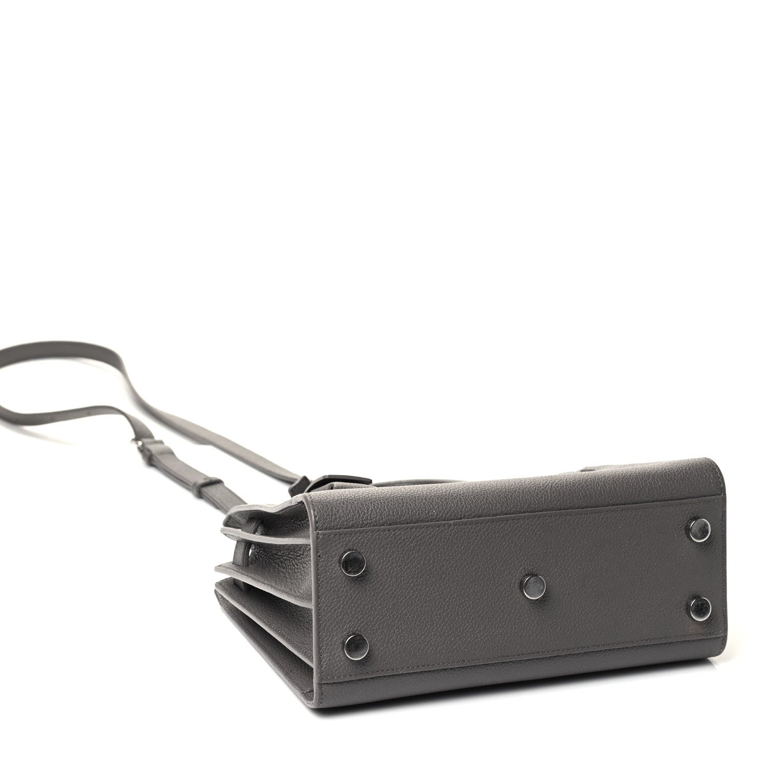 Saint Laurent Grained Calfskin Nano Sac De Jour Fog 3 of 4