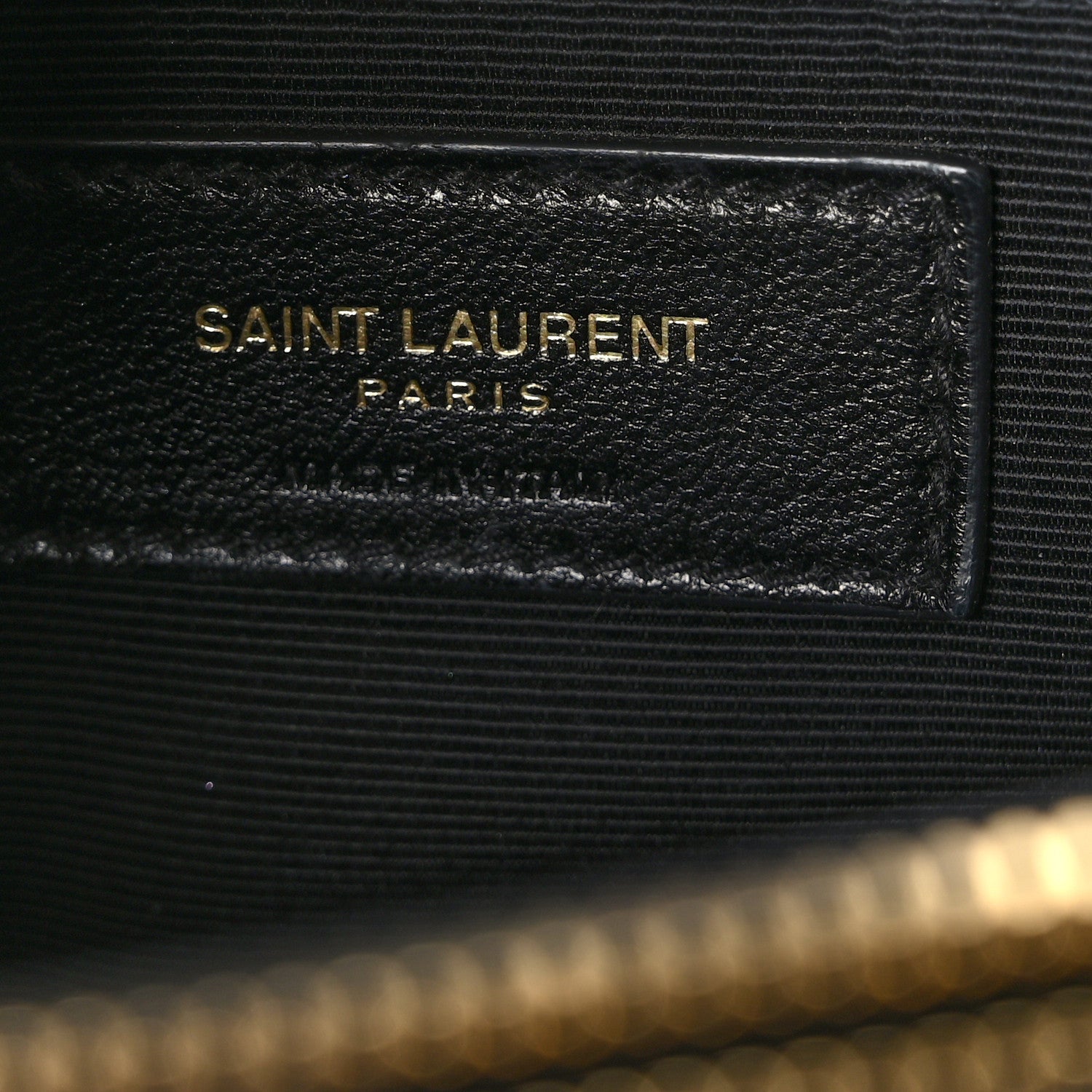 Saint Laurent Grain De Poudre Matelasse Chevron Monogram Shopping Bag Black 5 of 9