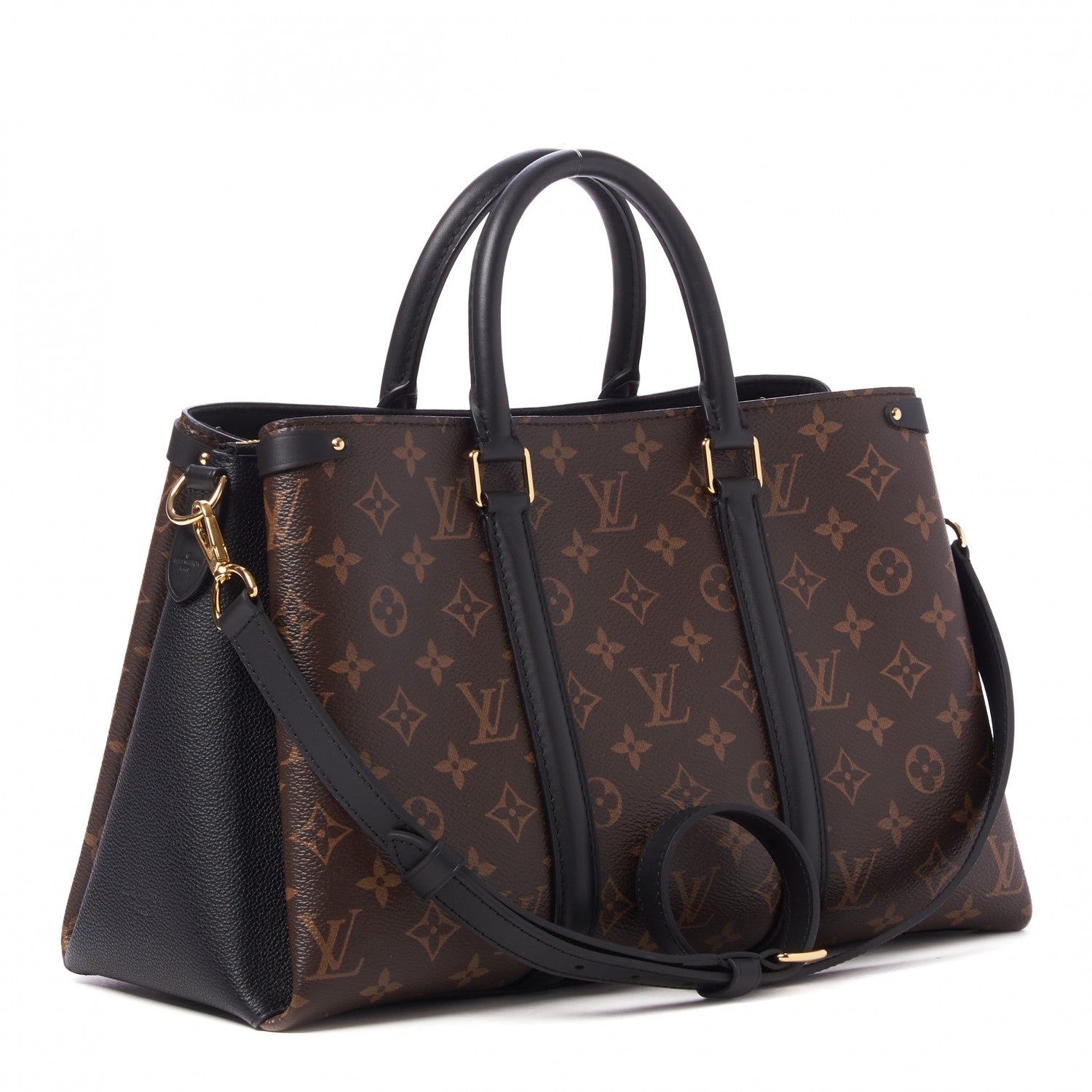 Louis Vuitton Monogram Soufflot MM Black 3 of 8