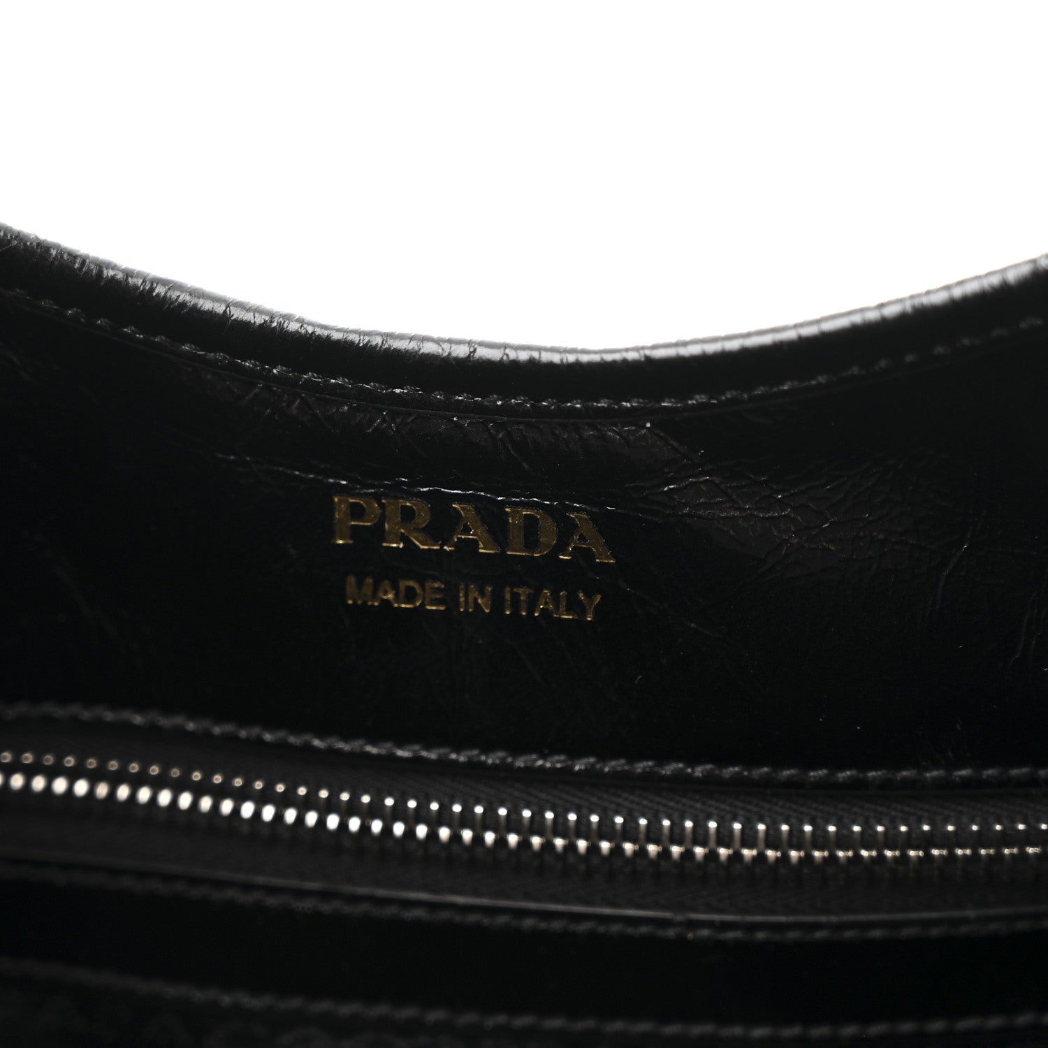 Prada Glossy Calfskin Medium Tote Bag Black 6 of 10