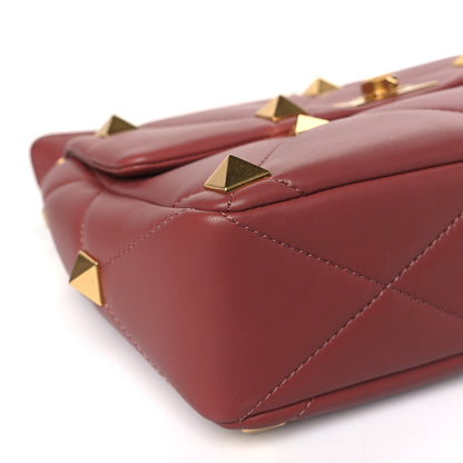 Valentino Garavani Nappa Large Roman Stud Shoulder Bag Gingerbread 7 of 8
