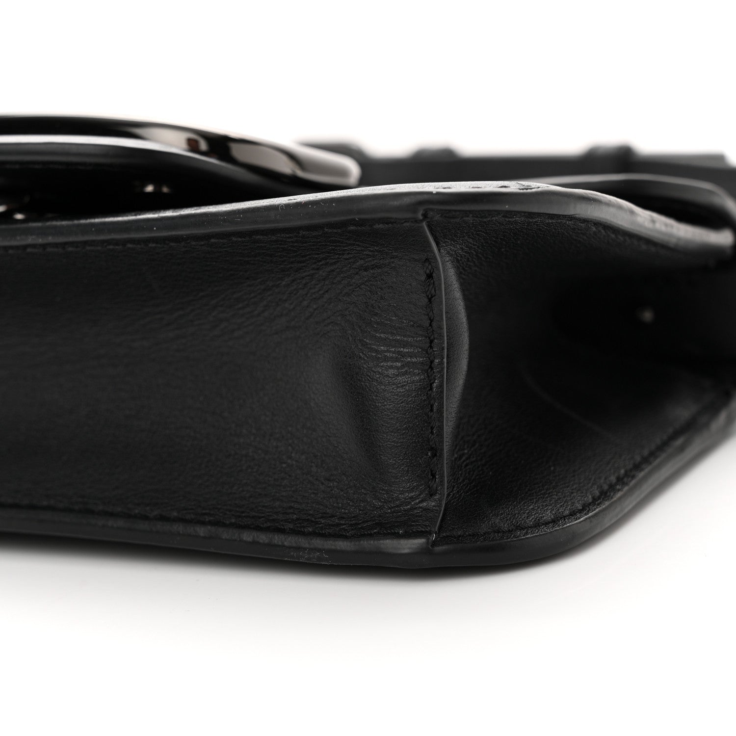Valentino Garavani Calfskin Monochrome Vlogo Mini Loco Shoulder Bag Black 10 of 15