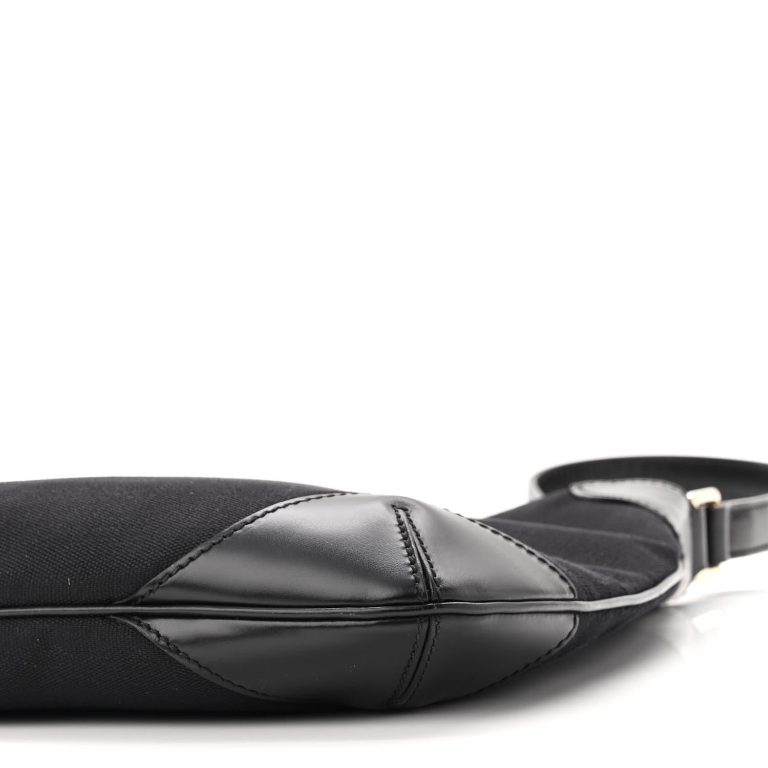 Gucci Canvas Signature Hobo Shoulder Bag Black 10 of 10