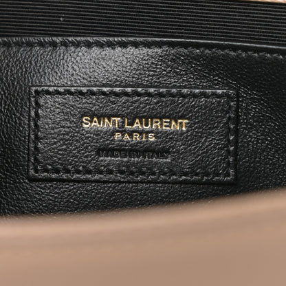 Saint Laurent Grain De Poudre Medium Monogram Kate Satchel Nude Powder 6 of 8