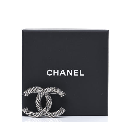 Chanel Ruthenium Twisted CC Brooch 7 of 7