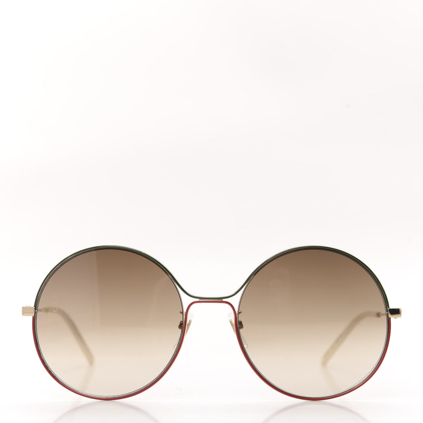 Round Sunglasses GG0395S Red Green
