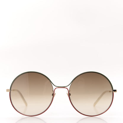 Gucci Round Sunglasses GG0395S Red Green 2 of 8
