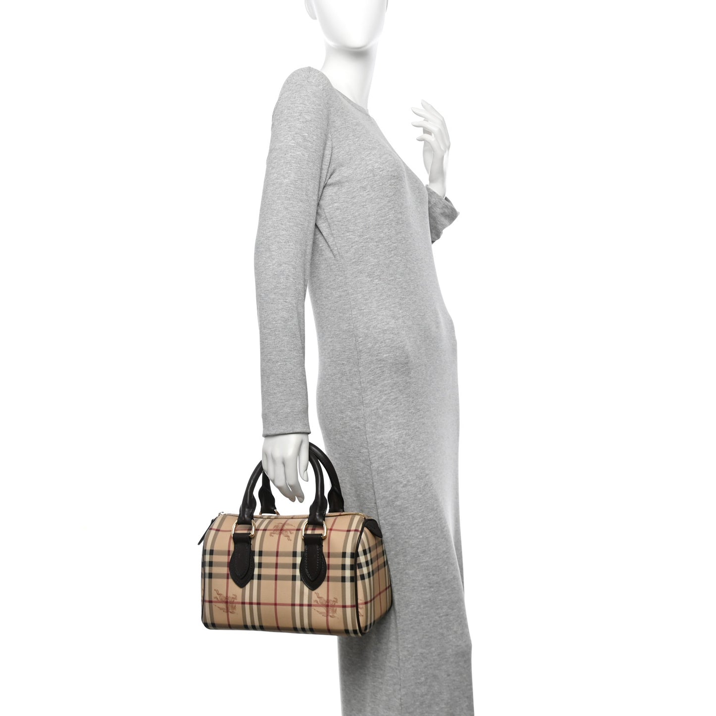 Haymarket Check Small Chester Bowling Bag Chocolate