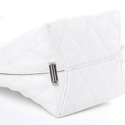 Givenchy Lambskin Quilted Mini GV Bucket Bag White 8 of 10