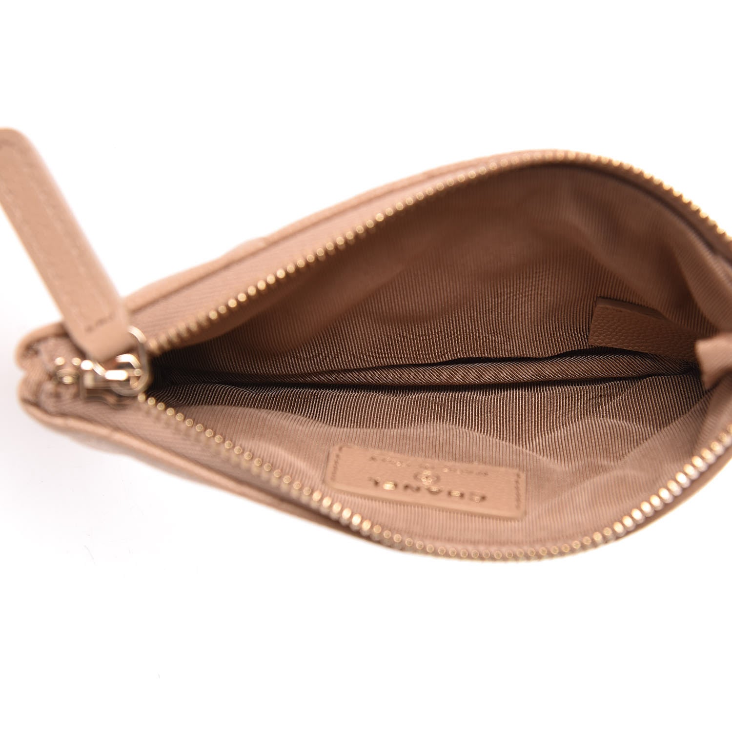 Chanel Caviar Quilted Small Cosmetic Case Beige 5 of 8