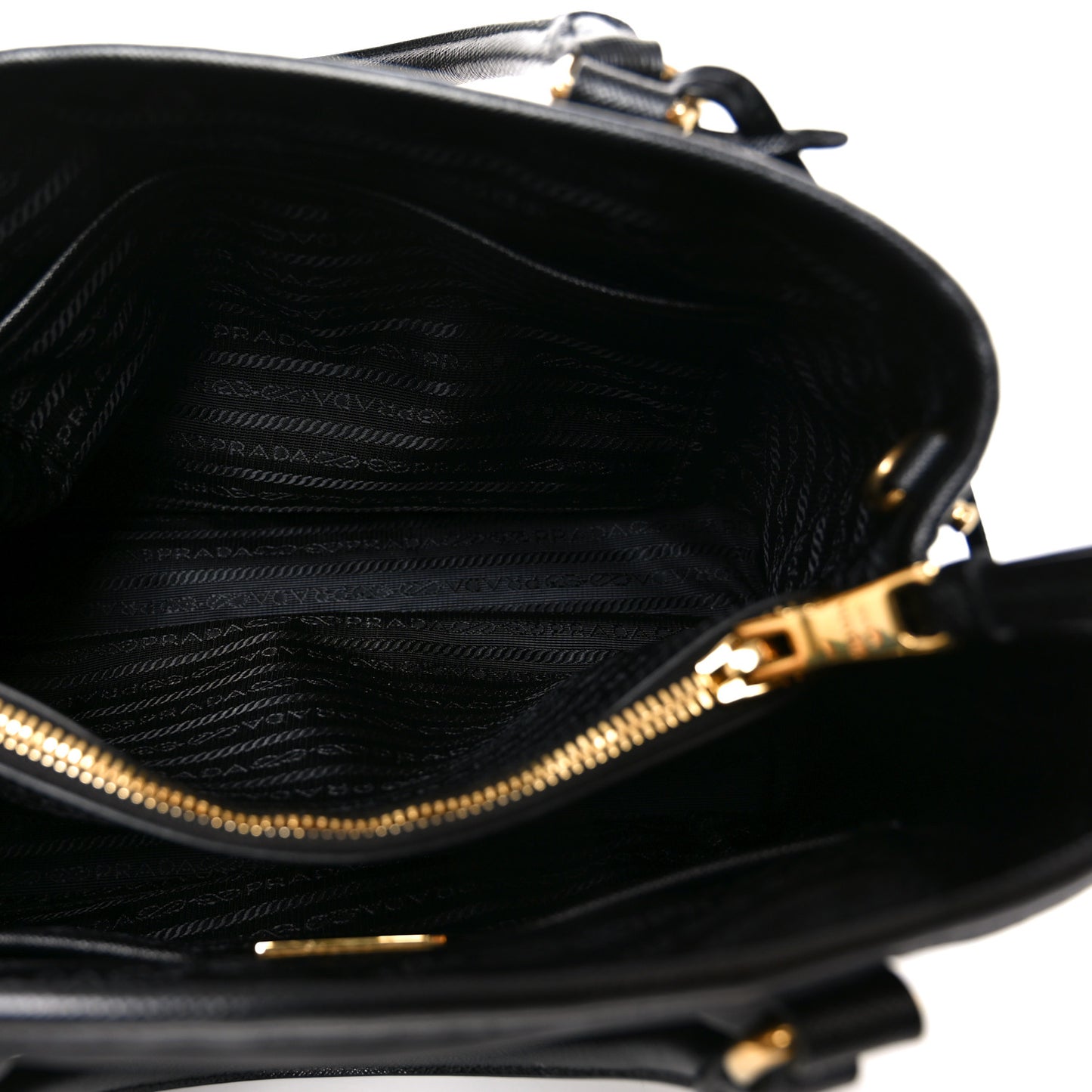 Tessuto Nylon Soft Calf Small Tote Black