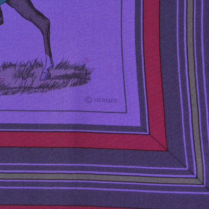 Hermes Silk Dip Dye Couvertures Et Tenues de Jour Scarf 90 3 of 5