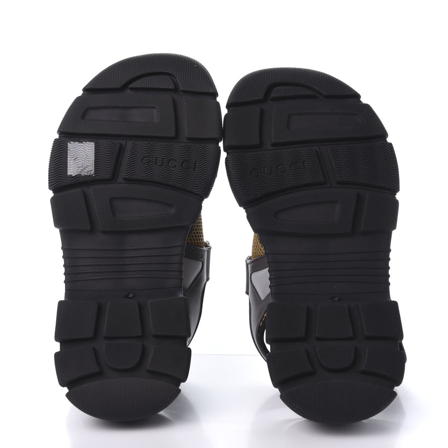 X SEGA Nappa Mesh Mens Aguru Sandals 8 Loess Black