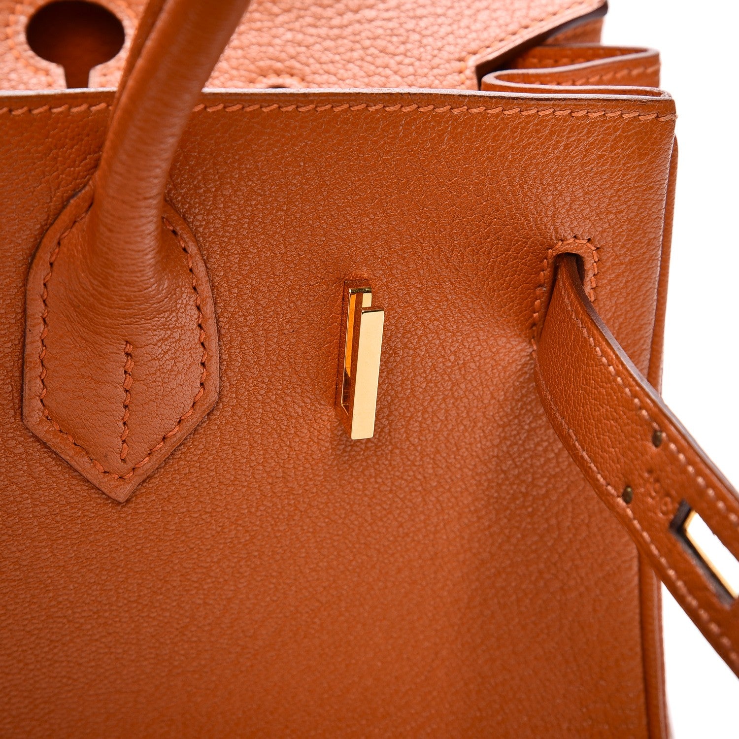 Hermes Chevre de Coromandel Birkin 30 Potiron 15 of 26
