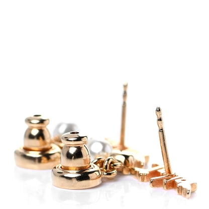 Christian Dior Crystal Pearl J'Adior Earrings Gold 3 of 4