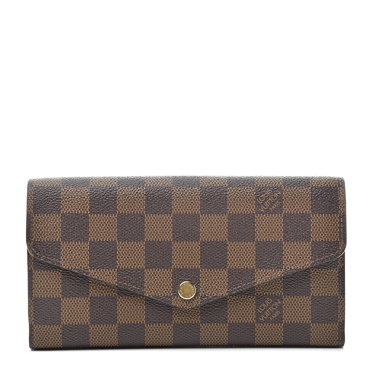Louis Vuitton Damier Ebene Sarah Wallet NM 1 of 9