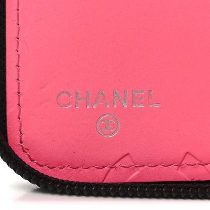 Chanel Calfskin Cambon Zip Around Organizer Wallet Black 6 of 7